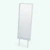 Modern Tall Legs Revit Mirror Family in 3D and rendered without materials (ambient occlusion style) to showcase its details. Ideal for mud rooms, hallways, bedrooms or even for retails spaces, this Revit mirror family is the perfect complement to your contemporary architectural designs.