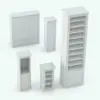 Modular Revit Bookshelf Family in different sizes and configurations to showcase its parametric flexibility. Ideal for residential, commercial, retail or hospitality settings, this Revit bookshelf family is the perfect addition to your interior design projects.