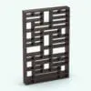 Mondrian Revit Folding Partition Family rendered in a chocolate-colored wood. This family is the perfect solution to softly split your architectural spaces without compromising them. With many parameters to edit it, this Mondrian Revit Folding Partition Family is definitely going to change your projects in a few clicks.