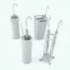 Multi Shape Umbrella Revit Family With Stand rendered without materials to show the details and shapes better. Ideal for residential, commercial and hospitality designs, this umbrella Revit family with stand will make your 3D renderings look alive.
