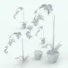 Orchids Revit Plant Family in different sizes and configurations to showcase its parametric flexibility. As seen on this image, the pot and the plant can be turned on/off independently, in case you want to mix and match them with other plants/pots from other families in our catalog. Don't let this opportunity pass and add this Orchids Revit Plant Family to your cart now!