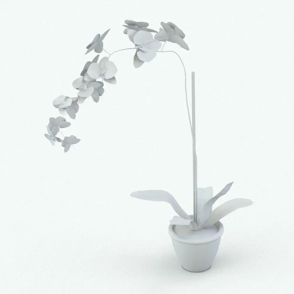 Revit Family / 3D Model - Orchids Revit Plant Family Perspective Orchids Revit Plant Family in 3D and rendered without any materials. Whether you need a complement to make your renders look alive or a center piece to catch the attention of the viewer, this Revit plant family will deliver results! Created with a hybrid technology to make it look more realistic, this Orchids Revit Plant Family will elevate your 3D renderings and projects to new heights. Get it today and see for yourself.