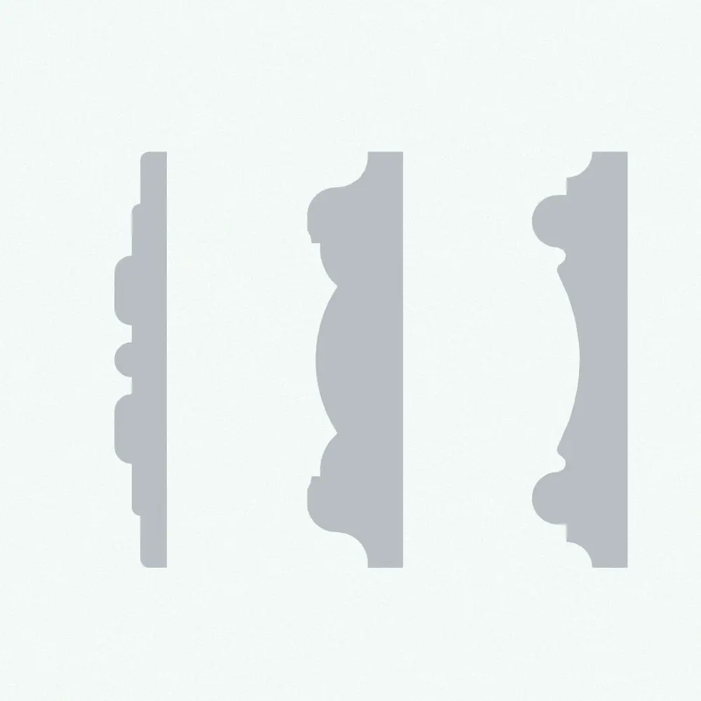 Classic Revit wall sweeps in cross-section Classic Revit wall sweeps in cross-section view and rendered in Ambient occlusion.