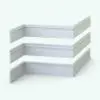 Traditional Look Revit Sweeps -Baseboards Pack 4 in 3D view ambient occlusion to see all details.