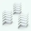 Elegant Revit Sweep Families - Chair Rails Pack 8 showing different size variations for flexibility and rendered in black and white (ambient occlusion style) to see all the details better. Ideal for residential, commercial or hospitality projects, these Revit wall sweep profiles will turn your renders from simple to luxurious in a matter of a few clicks.