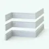 Elegant Decorative Revit Wall Sweeps - Baseboards Pack 9 in 3D AO mode to see details better.