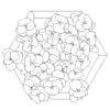 Revit Family / 3D Model - Pansies - Revit and AutoCAD Top View