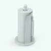 Spring Arm Paper Towel Dispenser Revit Family in 3D and rendered without materials to show the details better. While the materials were removed in this image, the family does come with pre-configured materials that are ready to render.