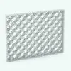 Patterned Partition Wall Revit Family rendered without materials (ambient occlusion style) and in 3D view. Ideal for any type of project, whether interior or exterior, this partition wall Revit family is a true chameleon!