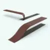 Peel-Off Revit Bench Family rendered in a dark wood finish with a dark base and metallic edge. This family is fully parametric and it can be used, both, for residential and public spaces. With three types of benches to choose from (straight, l-shape and inverted), this Peel-Off Revit Bench Family will certainly make your spaces stand out.