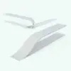 Peel-Off Revit Bench Family in 3D and rendered in black and white (ambient occlusion style) to show the details better. Ideal for modern and contemporary architectural designs, this Revit bench family will transform your spaces in just a few clicks. Get it today and see for yourself.
