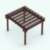 Traditional Pergola Revit Family. Fully parametric and ideal for any size of outdoor project. Combine it with any of our Revit outdoor furniture models and complete the look of your exterior design. Don't wait any longer and add this Pergola Revit Family to your assets today!