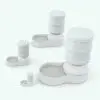 Revit Dog Water Dispenser Family in different sizes to showcase its parametric nature. This decoration Revit family includes realistic materials and it is render-ready.