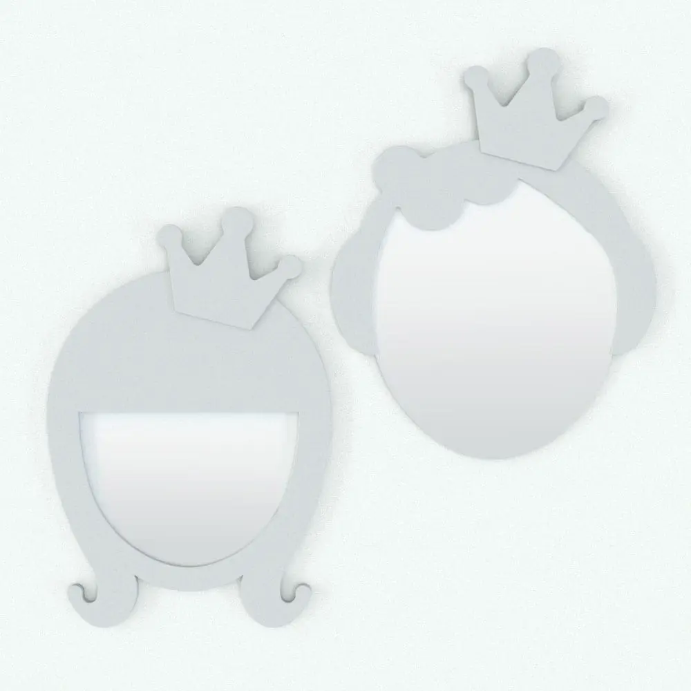 Princess Revit Mirror Family showing both head shapes. Princess Revit Mirror Family rendered in ambient occlusion mode and showing both head shapes that are included with it. Ideal for playful interiors, this family will seamlessly adapt to your kids designs in a few clicks. Don't let this opportunity pass and add this Revit mirror family to your cart today.