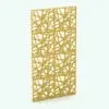 Random Lines Revit Folding Partition Family rendered in 3D and in a bright yellow finish. This fully parametric family is the perfect solution to bring your space's scale down. Don't waste any more time and add this Random Lines Revit Folding Partition Family to your cart now.