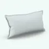 Rectangular Revit Cushion Family With Piping in 3D and rendered in black and white (ambient occlusion style) to showcase its shapes better. This family is fully parametric, easy to use and render-ready. Just load it into your Revit project, load the provided textures (or use your own for a more custom look) and hit the render button for instant results. Don't wait any longer and get this cushion Revit family today!