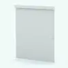 Roller Revit Blinds Family in 3D and rendered in a white material. These modern looking Revit blinds will make your windows and spaces look finished and livable, while speeding up your workflow in Revit. Don't wait any longer and get this Roller Revit Blinds Family today.