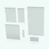Roller Revit Blinds Family in different sizes and configurations to showcase its parametric flexibility. This Revit family allows you to change the dimensions, materials, opening percentage and more so you can customize them to suit your projects better. Ideal for residential, commercial or hospitality settings, this Roller Revit Blinds Family will transform your spaces in just a few clicks. Get it today and see for yourself.