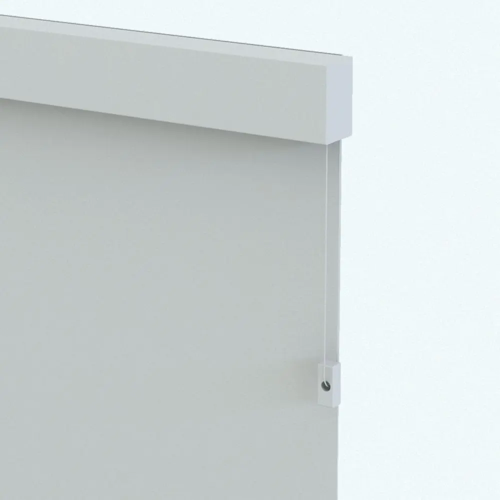 Revit Family / 3D Model - Roller Revit Blinds Family Detail Roller Revit Blinds Family detail of the corner where you can see the valance, the chain and the chain holder. This Revit family is fully detailed and it will make your 3D renderings stand out and feel finished. Don't wait any longer and add this Roller Revit Blinds Family to your personal library today.