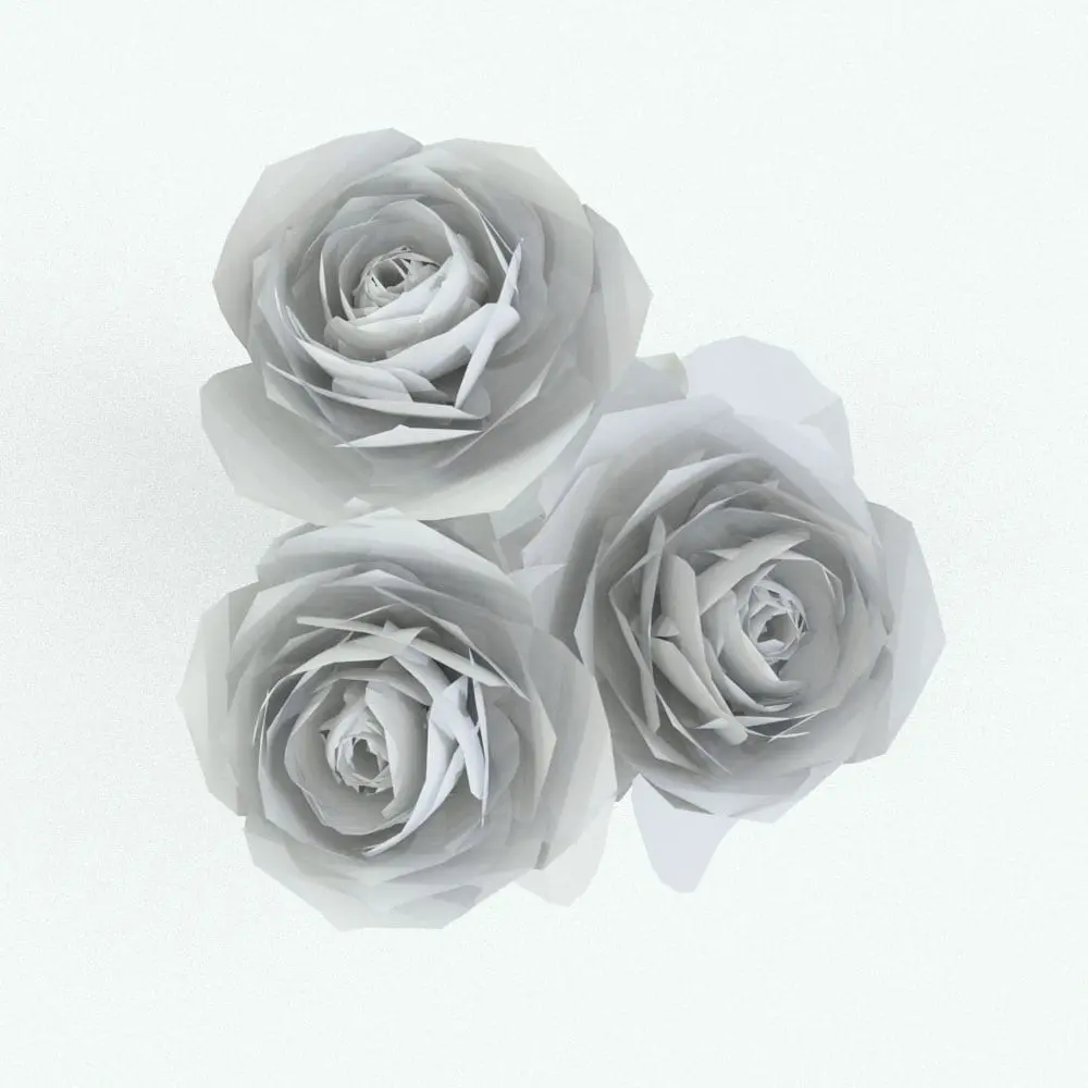 Revit Family / 3D Model - Roses Revit Flowers Family Top View Roses Revit Flowers Family in top view and rendered without any materials to showcase the details and shapes better. This Revit plant is fully parametric, easy to use and ready to render. Just load it into your project, select the materials (in case you want to edit them) and hit the render button for instant results. Don't wait any longer and add this Roses Revit Flowers Family to your cart today.