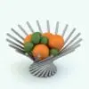 3D Rotation Fruit Bowl Revit Kitchen Decoration Family rendered with a stainless steel finish. This decoration Revit family is ideal to enhance your 3D renderings of kitchens, dining tables and more.