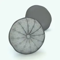 Folded Round Revit Cushion Family rendered in 3D and in a gray color. This Revit family is fully parametric, easy to use and render-ready. Just load it into your project, load the provided textures (or use your own) and hit the render button for instant results. Don't wait any longer and make your 3D renderings look alive with this Folded Round Revit Cushion Family.