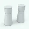 3D Salt And Pepper Decoration Revit Family. While this image doesn't show any materials, the family DOES come with pre-configured materials as shown in the main image. Get this decoration Revit family now and make your renders stand out in a few clicks.
