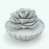 Houseleek Revit Plant Family in 3D and rendered in black and white (ambient occlusion style) to show the shapes better. This plant will bring a touch of livability to your projects, making them look alive and finished, so don't let this opportunity go by and get this Revit plant family today.