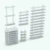 Shelves Revit Bookshelf Family in different sizes and configurations to showcase its parametric versatility. Ideal for living rooms, offices, schools and more, this Revit family will make your 3D renderings stand out in a few clicks. Don't wait any longer and add this Shelves Revit Bookshelf Family to your cart today!