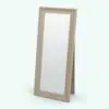 Simple Standing Revit Mirror Family in 3D and rendered with a light-colored wood finish. Ideal for mud rooms, living rooms, hallways, bedrooms or even retail spaces, this Revit mirror family will take your renders to the next level!