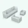 Slats Outdoor Furniture Revit Set showcasing the three families included in this set: sofa, corner sofa and sectional. Each one of these pieces is fully parametric and easy to use. Whether you use all pieces or just one or two, this outdoor furniture Revit set will transform your spaces in just a few clicks.