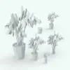Snowdrop Revit Plant Family shown in different sizes and configurations to showcase its parametric flexibility. As you can see on the image, aside from changing the size of the plant/pot, you can also turn on/off both, the Revit plant and the pot independently, in case you want to mix plants and pots with other Revit families from our website! Get it today and see for yourself.