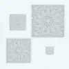 Mosaic Pattern Wall Decor Revit Family rendered in 3D and in different sizes to showcase its parametric flexibility. Ideal for accent walls, hallways, living rooms, offices and more, this Wall Decor Revit Family will transform your architectural spaces in a few clicks. Get it now and see for yourself.