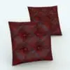 4-Button Square Cushion Revit Family rendered in 3D with a red plaid fabric texture. Ideal for chairs, sofas, lounge chairs, benches and more, this great-looking Revit cushion will dress up your 3D projects and make them feel alive! Don't wait any longer and download this Revit cushion today, which is part of our totally free Revit families section.