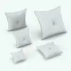 Square Revit Cushion Family With Button in different sizes and configurations to showcase its parametric flexibility. Ideal for beds, sofas, armchairs, lounge chairs or even floor seating, this cushion Revit family is the perfect blend of style and flexibility. Don't wait any longer and get this Revit cushion today!