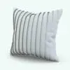 Folded Square Revit Cushion Family in 3D and rendered in black and white (ambient occlusion style) to show the details and folds better. This family is fully parametric and it will allow you to change the size, materials and angle to suit any of your projects. Ideal to add a touch of livability to your 3D renders, this square Revit cushion family will take your projects to the next level.