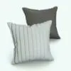 Folded Square Revit Cushion Family rendered in 3D with a light gray textured material on the front and a dark gray solid material on the back. Ideal for any-style interior design project, this Revit cushion family will transform your spaces in just a few clicks. Don't wait any longer and add this Folded Square Revit Cushion Family to your personal library today!
