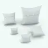 Square Revit Cushion Family With Heart Buttons shown in different sizes and angles to showcase its parametric flexibility. Ideal for beds, sofas, armchairs, benches and more, this realistic-looking and easy to use Revit cushion family will transform your spaces in just a few clicks. Get it today and see for yourself.