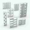 Staggered Bookshelf Revit Family in different sizes and configurations. The staggering effect an be configured to extend past the center of the shelf or meet at the center, which creates a more traditional looking bookshelf. Don't wait any longer and get this Staggered Bookshelf Revit Family today.