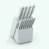 Knife Block Kitchen Decoration Revit Family in 3D and rendered without materials to show the details better. Fully parametric and ready to render since it includes pre-configured materials, this decoration Revit family will transform your spaces the minute your insert it into your projects.