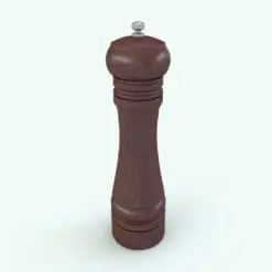 3D Tall Salt And Pepper Decoration Revit Family rendered with a dark wood finish and metallic accents. Get this Revit decor family and make your 3D renderings look more realistic in a few clicks.