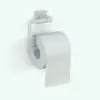 Rectangular Revit Toilet Paper Holder Family in ambient occlusion mode.