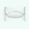 Traditional Oval Revit Mirror Family in top view and rendered in black and white (ambient occlusion style) to showcase the details better. Fully parametric and easy to use, this family is render-ready! Just load it into your project, load the materials (or use your own) and hit the render button for instant results. Don't wait any longer and get this Traditional Oval Revit Mirror Family now!