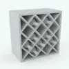 Wine rack Revit family rendered in 3D and with no materials to see the details and shapes better. Ideal for kitchens, wine cellars, restaurants and more, this family will bring sophistication and elegance to your 3D renderings. Get this Traditional Wine Rack Revit Family today and see for yourself.