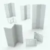 Tri-Fold Vertical Revit Folding Partition family in different sizes and configurations to showcase its parametric flexibility. This family is ideal for residential, office, commercial and many other types of projects. Just load it into your project, select the materials and hit the render button. Don't wait any longer and get this Tri-Fold Vertical Revit Folding Partition Family now!