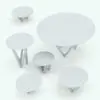 Triangular Multipurpose Coffee Table Revit Family rendered in black and white (ambient occlusion style) and in different sizes and configurations to showcase its parametric flexibility. This family comes with the materials shown on the mail image of this product, but you can choose your own materials too. Don't wait any longer and get this Triangular Coffee Table Revit Family today!