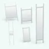 Tubes Standing Revit Mirror Family in different sizes and configurations to showcase its parametric flexibility. Ideal for contemporary spaces like mud rooms, hallways, bedrooms and more, this Tubes Standing Revit Mirror Family is the perfect addition to all your modern architectural designs.