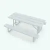 Tubular Picnic Table Revit Family in 3D and rendered in black and white (ambient occlusion style) to show the details and shapes better. This family comes with pre-built materials so you can just load it into your Revit project, load the given textures (or use your own) and hit the render button to get instant results. Don't hesitate any longer and add this Tubular Picnic Table Revit Family to your cart today.