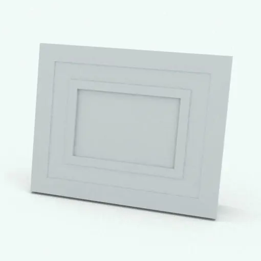 Photo Frame Rvt File Two Toned Rectangular Revit Picture Frame | Blackbee3D