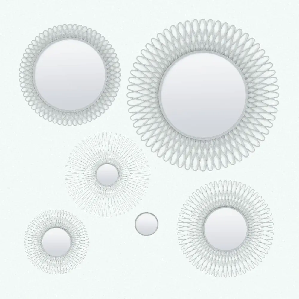 Revit Family / 3D Model - V-Shapes Wall Mirror Revit Family Variations V-Shapes Wall Mirror Revit Family in different sizes and configurations to showcase its parametric versatility. Ideal for mud rooms, hallways, living rooms, bedrooms, offices spaces and more, this Revit mirror family will make your walls stand out.